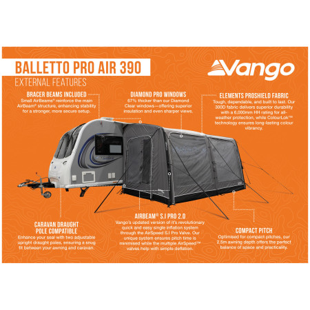Przedsionek Vango Balletto Pro Air 390