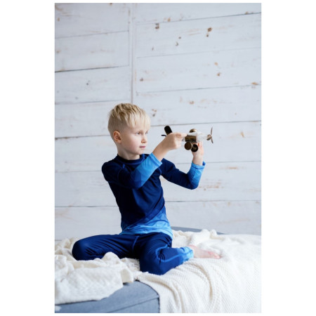 Legginsy dziecięce WAMU Mozaika dark blue