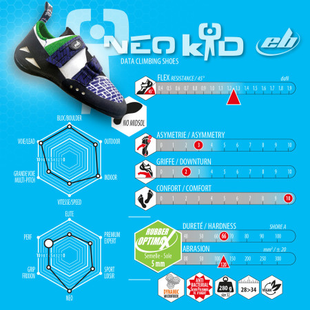 Buty wspinaczkowe dla dzieci EB Climbing Neo Kid 3.0