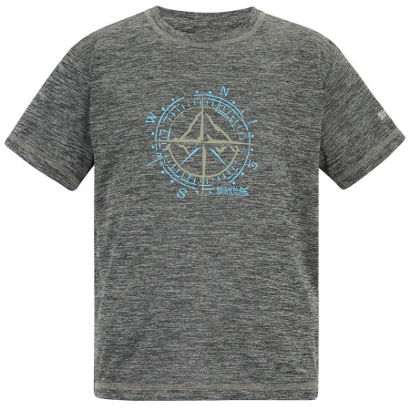 T-shirt dziecięcy Regatta Alvarado Black Marl szary Black Marl