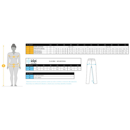 Damskie legginsy Kilpi Mounteria-W 2023