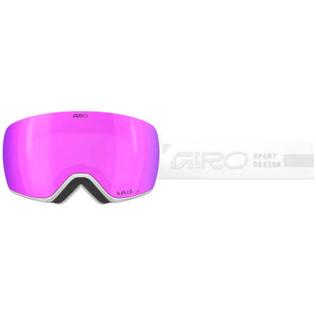 Gogle narciarskie dla kobiet Giro Article II W White Rails-Vivid Pink/Vivid Infrared