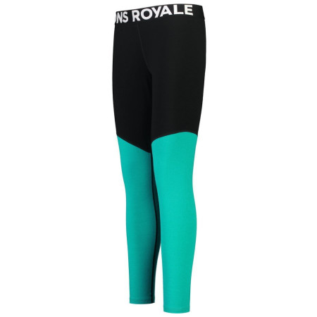Damskie legginsy Mons Royale Cascade Merino Flex 200 Legging czarny/niebieski Marina/Black