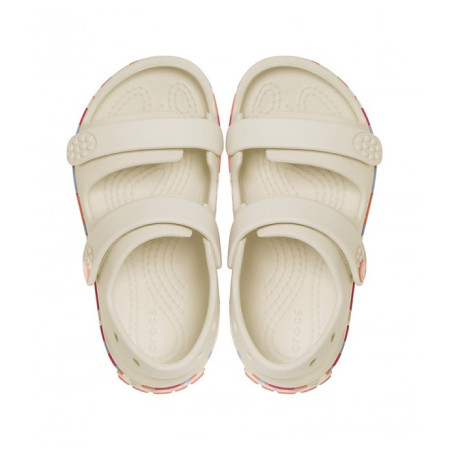Sandały dziecięce Crocs Crocband Cruiser Glow Confetti Band Sandal Summit White/Guava
