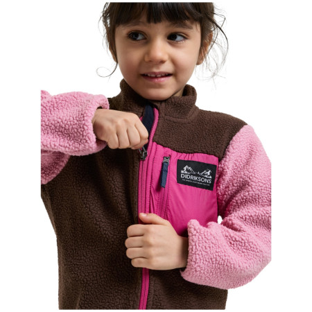 Bluza dziecięca Didriksons Anten Kids Fullzip 2 Oyster Pink