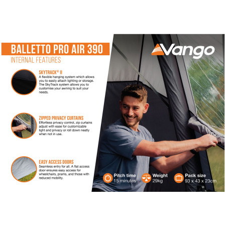 Przedsionek Vango Balletto Pro Air 390