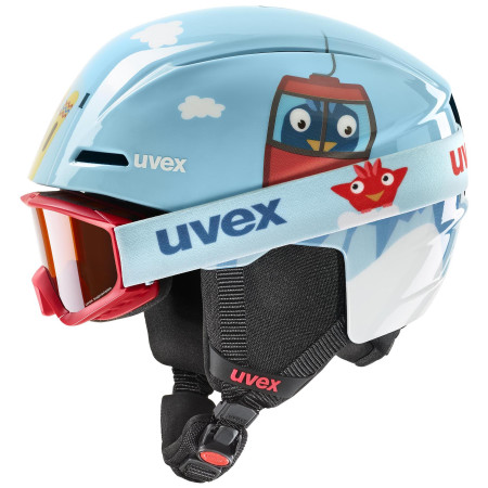 Zestaw kasków Uvex Viti set 2023 jasnoniebieski light blue birdy