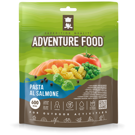 Suszona żywność Adventure Food Makaron Al Salmone 147g zielony