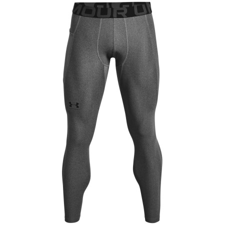 Męskie kalesony Under Armour HG Armour Leggings szary CarbonHeather/Black