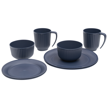Zestaw naczyń Outwell Delish 2 Person Dinner Set ciemnoniebieski Navy Night