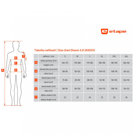 Męska koszulka kolarska Etape Dream 3.0
