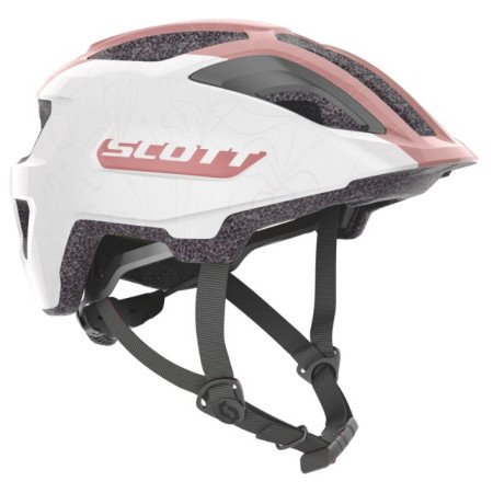 Dziecięcy kask rowerowy Scott Spunto Junior biały/różówy pearl white/light pink