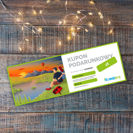 Voucher 4camping Drukowana karta podarunkowa