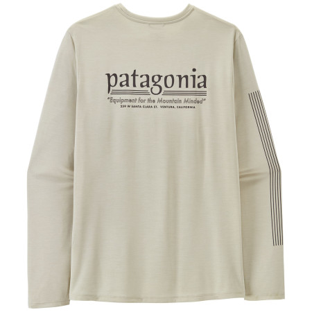 Koszulka męska Patagonia M's L/S Cap Cool Daily Shirt - Hut Tripper biały Dyno White