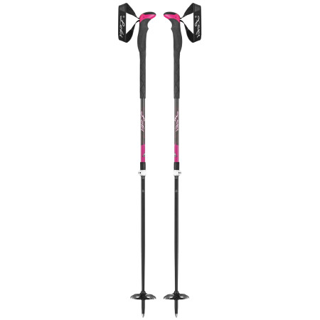 Kije trekkingowe dla kobiet Leki Aergonlite 2 Lady czarny/różówy DarkanthraciteBerryWhite