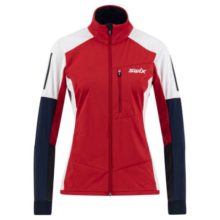 Kurtka damska Swix Dynamic czerwony/niebieski Swix Red