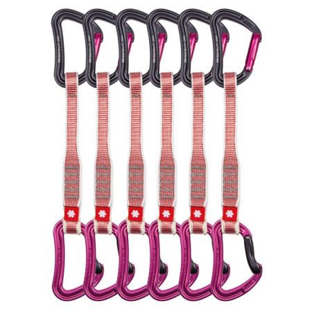 Zestaw ekspresów Ocún Raven Qd Zoom 20 Cm 6-Pack różowy Pink