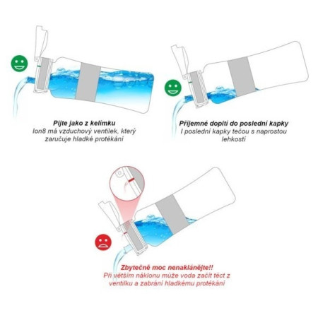 Butelka dziecięca Ion8 Leak Proof Blue Flamingos 400ml