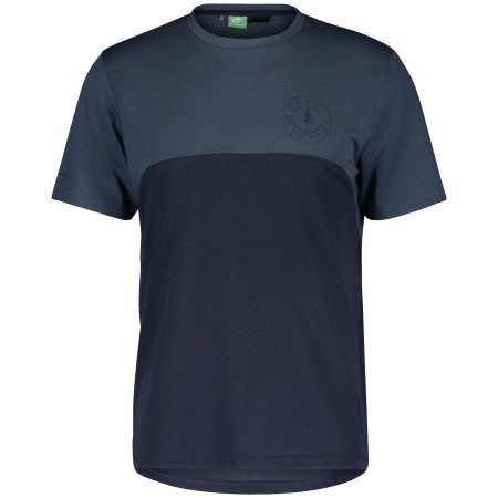 Męska koszulka kolarska Scott Trail Flow DRI SS ciemnoniebieski metal blue/dark blue