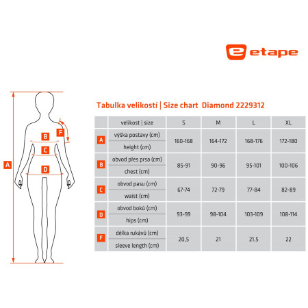 Damska koszulka kolarska Etape Diamond