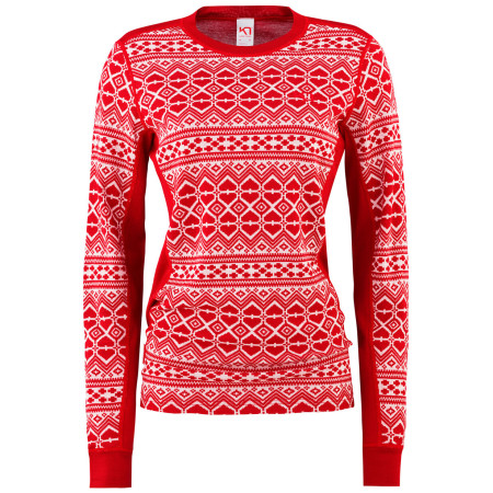 Koszulka damska Kari Traa Hjerte Ls czerwony/biały Heart