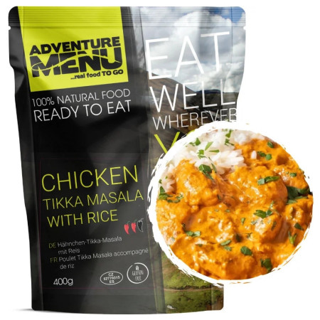 Gotowe jedzenie Adventure Menu Kurczak Tikka Masala z ryżem 400 g