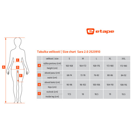 Damskie spodenki kolarskie Etape Sara 2.0