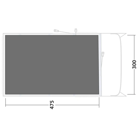 Podkład pod namiot Outwell Footprint Denver / Ohio / Colorado 5 Air