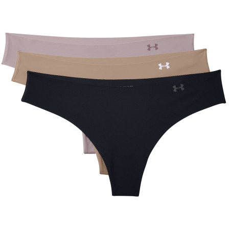 Majtki damskie Under Armour PS Thong 3 Pack jasnoróżowy Black / Nude / Dash Pink