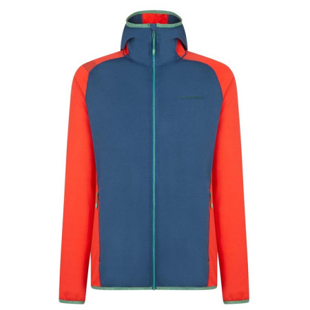Męska bluza La Sportiva Gemini Hoody M niebieski/czerwony Opal/Poppy