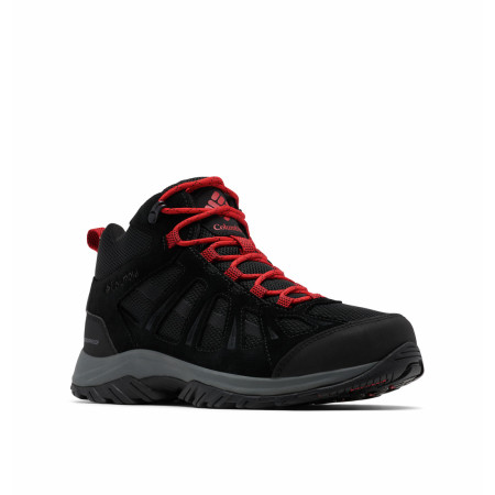 Męskie buty turystyczne Columbia Redmond™ III Mid Waterproof czarny/czerwony Black, Mountain Red