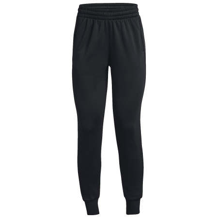 Damskie spodnie dresowe Under Armour Fleece Jogge czarny Black/Black