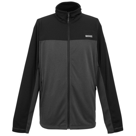 Męska bluza Regatta Highton Full Zip Midlayer szary Ash/Black