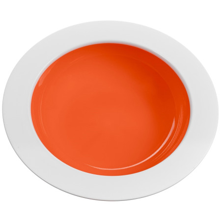 Talerz Omada Eat Pop Soup plate 23,5 x 4,5 pomarańczowy Arancio