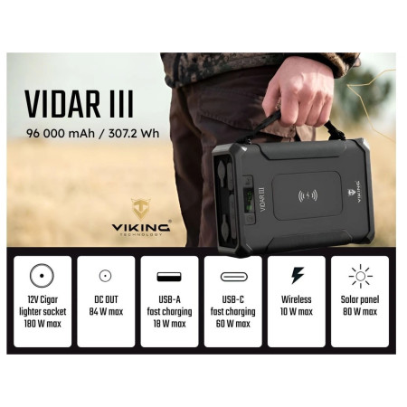 Outdoorowy powerbank Viking Technology Vidar III