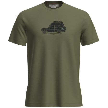 Męska koszulka Icebreaker M Mer 150 Tech Lite SS Tee Cosy Camper zielony Sphagnum