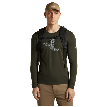 Męska koszulka Icebreaker Men Merino 200 Oasis LS Crewe SkiingYeti