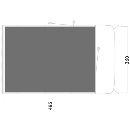 Podkład pod namiot Outwell Footprint Denver / Colorado 6 Air
