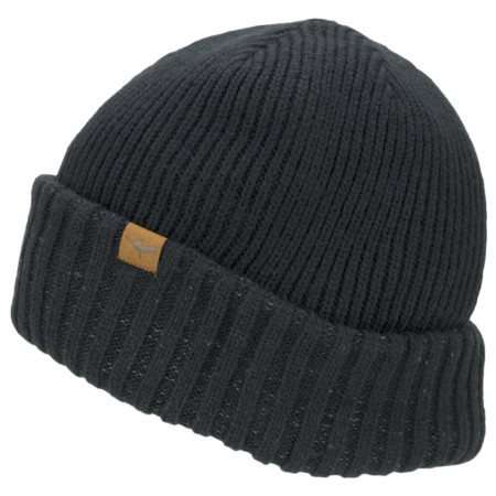 Wodoodporna czapka SealSkinz WP Cold Wthr Roll Cuff Beanie czarny Black