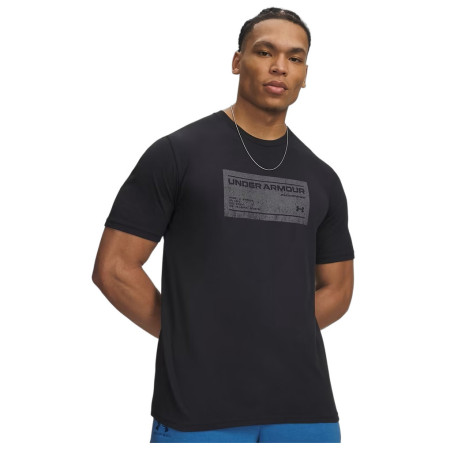 Koszulka męska Under Armour UA M Box WM Label SS czarny Black