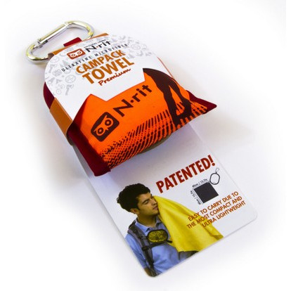 Ręcznik N-Rit Campack Towel S pomarańczowy/czarny