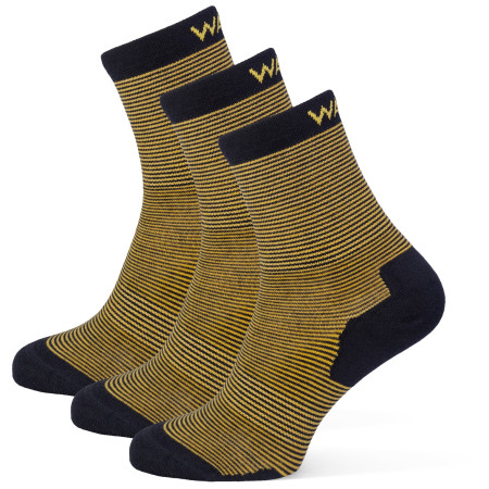 Skarpetki Warg Happy Merino M Mini Mix 3 pack niebieski/żółty Navy/Yellow