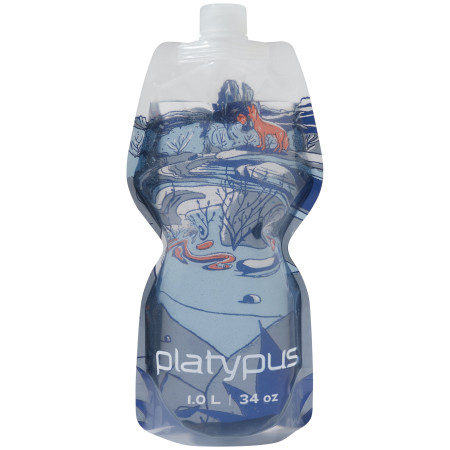 Butelka Platypus Softbottle 1L Closure cap jasnoniebieski Arroyo