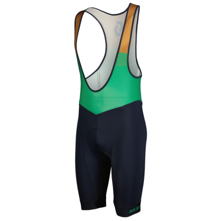 Męskie spodenki rowerowe Scott Bib Shorts M's RC Team ++ niebieski/zielony dark blue/amazon green