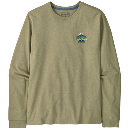 Koszulka męska Patagonia Long-Sleeved Great Waves Responsibili-Tee zielony Gumtree Green