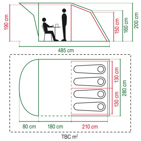 Namiot Coleman Oak Canyon 4 Blackout