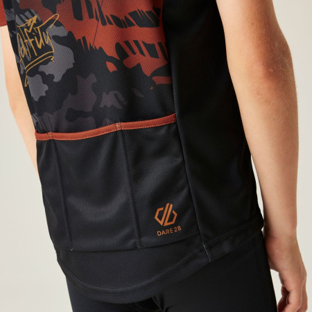 Dziecięca koszulka kolarska Dare 2b Dynamite Jersey Blk Graffiti