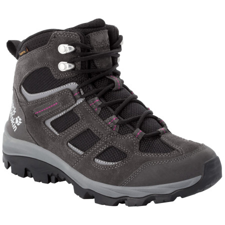 Buty damskie Jack Wolfskin Vojo 3 Texapore Mid W 2022 czarny/fioletowy DarkSteel/Purple
