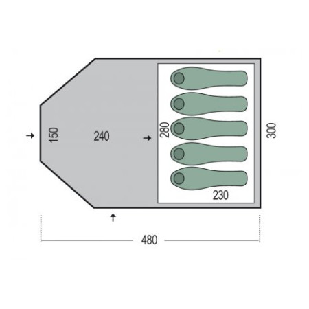 Namiot Pinguin Campus 5 Duralu