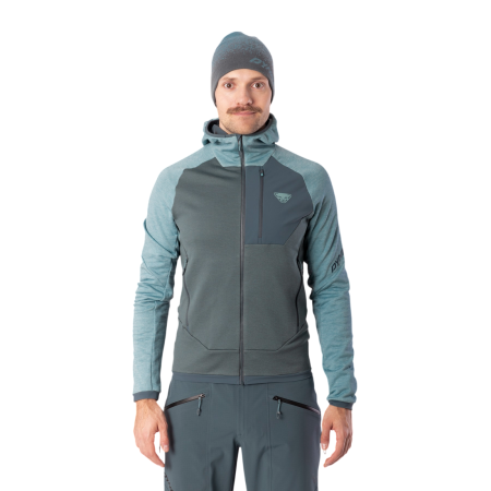 Bluza męska Dynafit Radical Wool Hooded Jkt M niebieski 3161 - smoke blue/0720